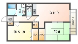 東ハイツの物件間取画像